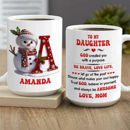To My Daughter | Personalized Ceramic Coffee Mug