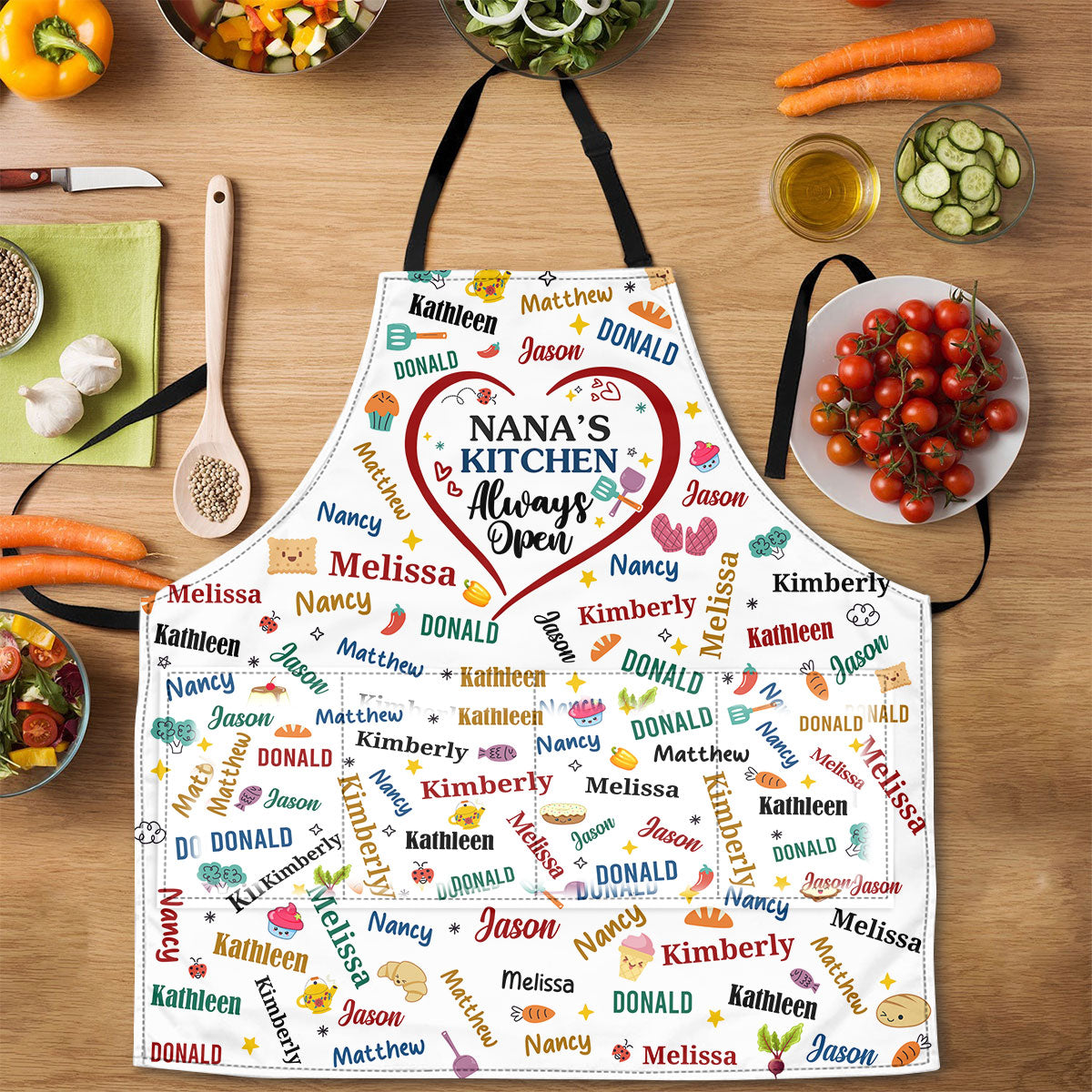 Nana's Kitchen | Personalized Apron With Pocket