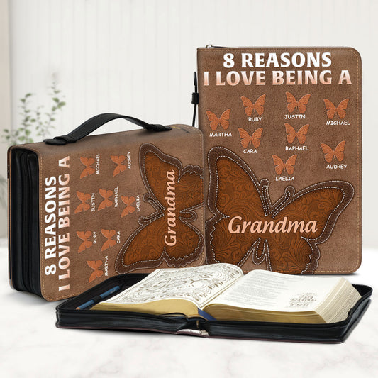 The Reason I Love Being A Grandma | Personalized Bible Cover JSBCPN2649D