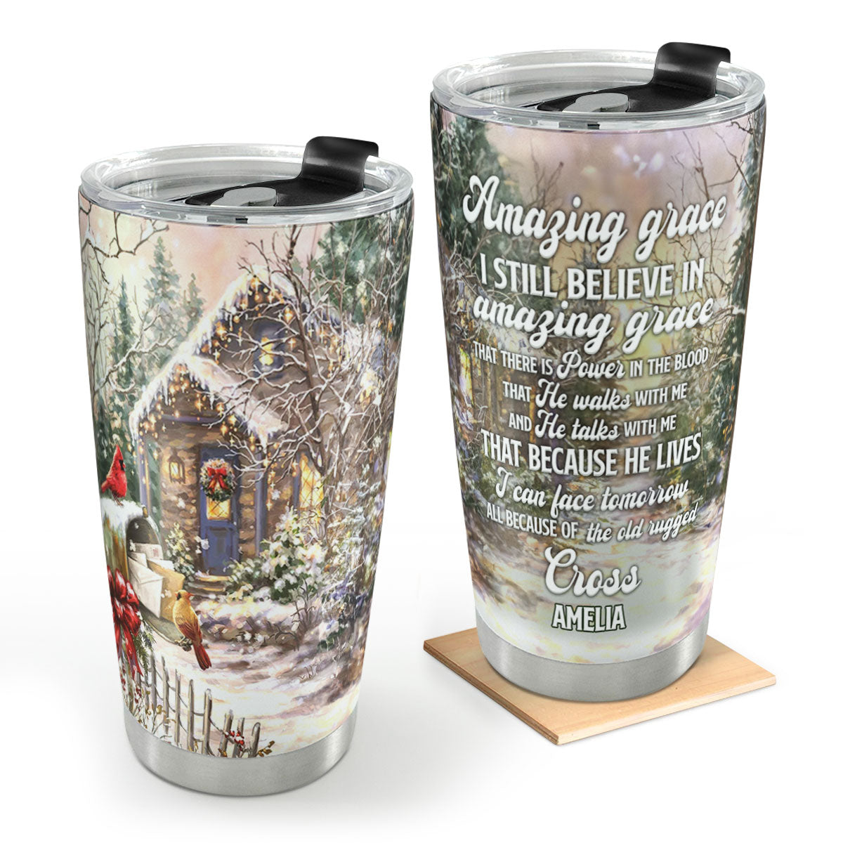 Amazing Grace | Personalized Stainless Steel Tumbler