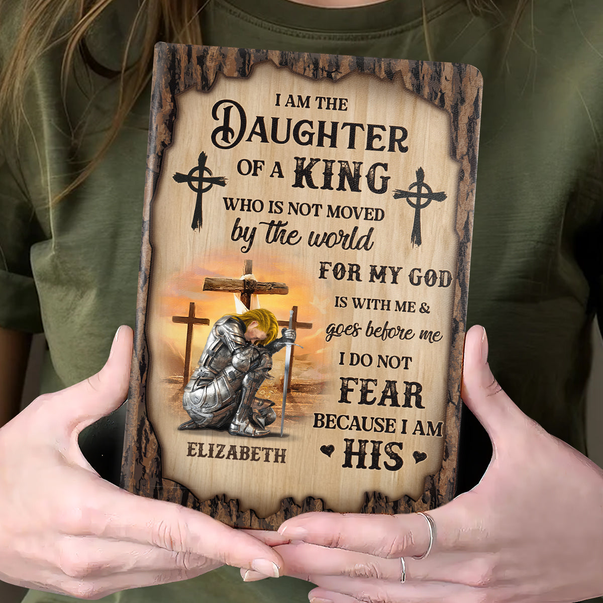 I Am The Daughter Of A King | Personalized Leather Cover Notebook