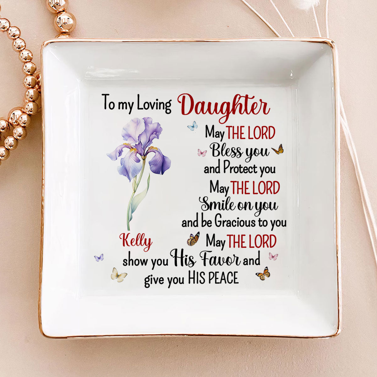 To My Loving | Personalized Jewelry Dish JSJDPH2003TA