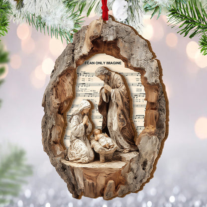 I Can Only Imagine Nativity |  2-Layered Wooden Ornament