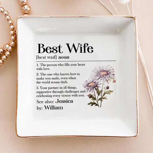 Best Wife Definition | Personalized Jewelry Dish