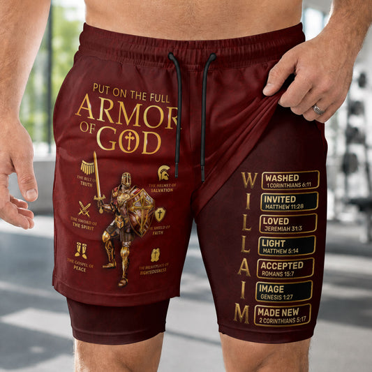 Put On The Full Armor Of God | Personalized Performance Shorts