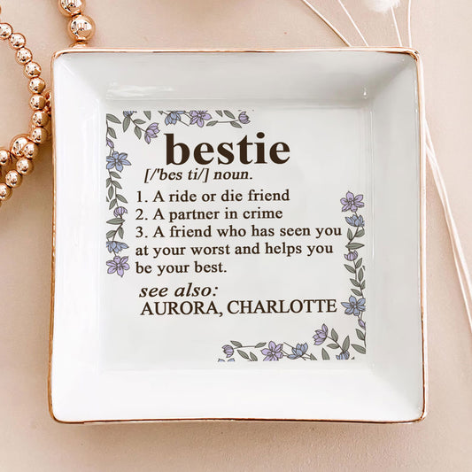 Bestie Definition | Personalized Jewelry Dish