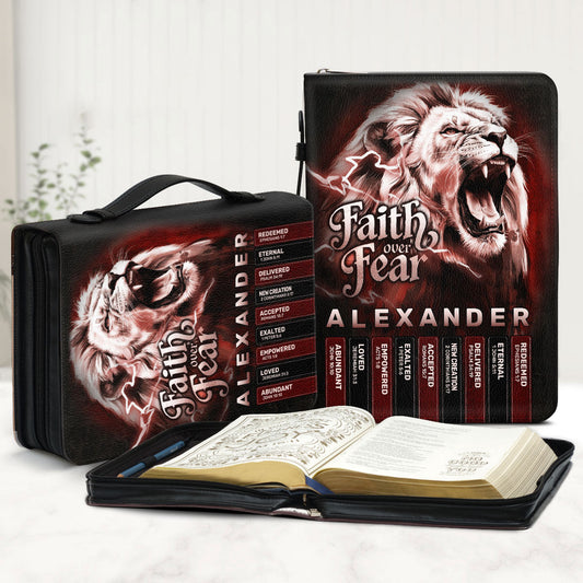 Faith Over Fear | Personalized Bible Cover