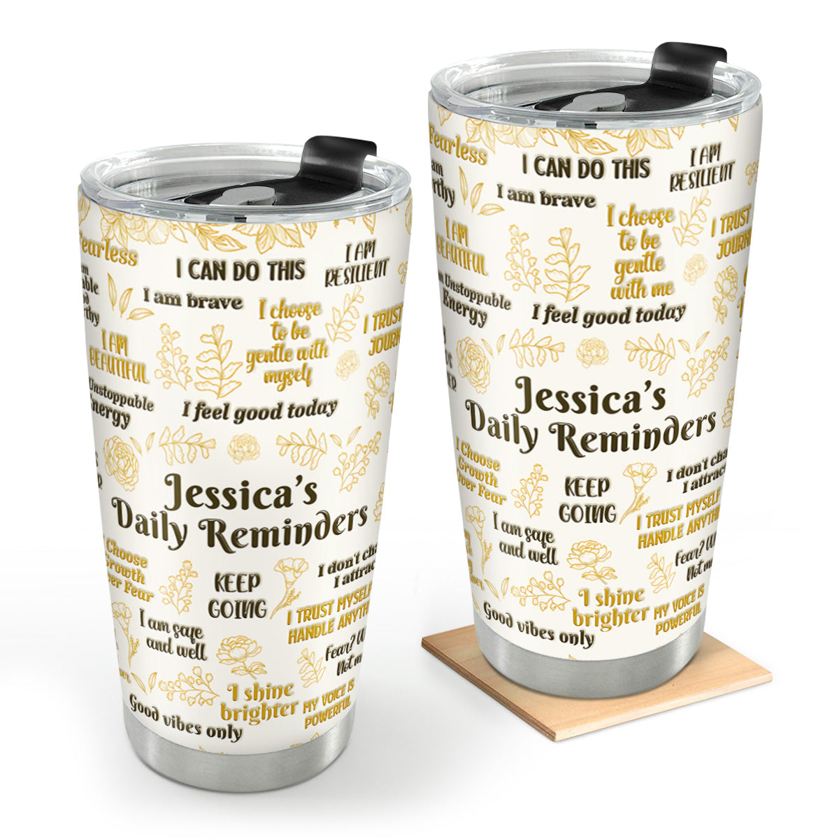 My Daily Affirmations | Personalized Stainless Steel Tumbler
