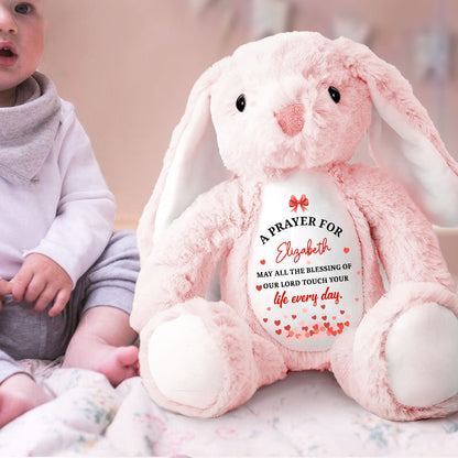 A Prayer For My Baby | Personalized Stuffed Bunny