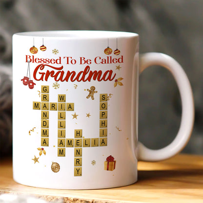 Blessed To Be Called Grandma | Personalized Ceramic Coffee Mug