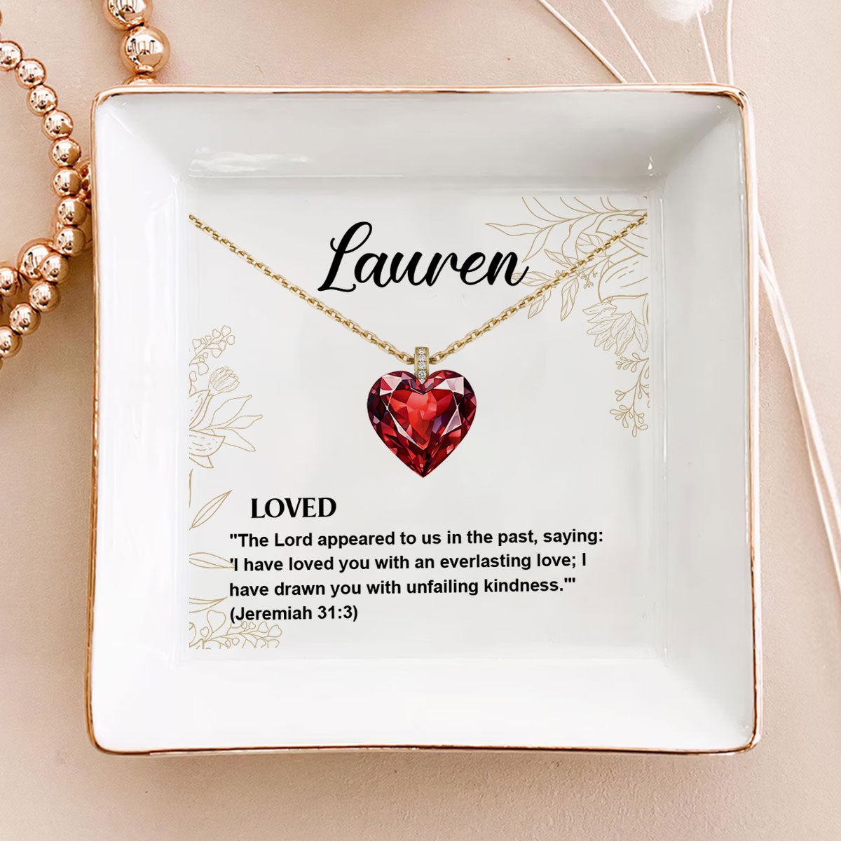 Meaning Of Your Name Birthstone | Personalized Jewelry Dish