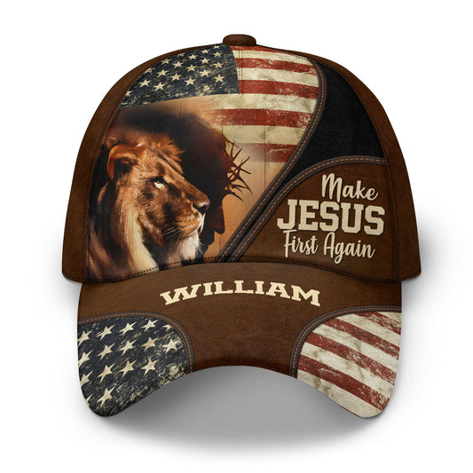 Make Jesus First Again | Personalized Classic Cap