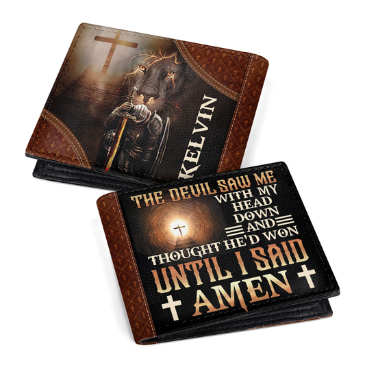 Until I Said Amen | Personalized Folded Wallet