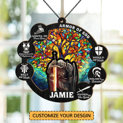 Armor Of God | Personalized Window Hanging Suncatcher JSWHSCPHA1459L