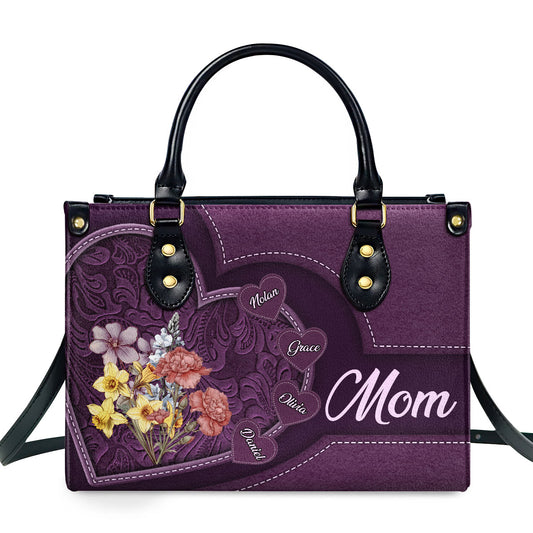 Best Mom Ever | Personalized Leather Handbag