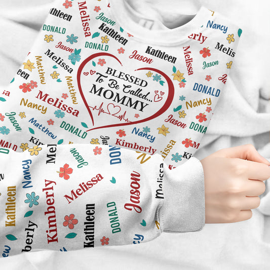 Blessed To Be Called Grandma Colorful | Personalized 3D Sweatshirt