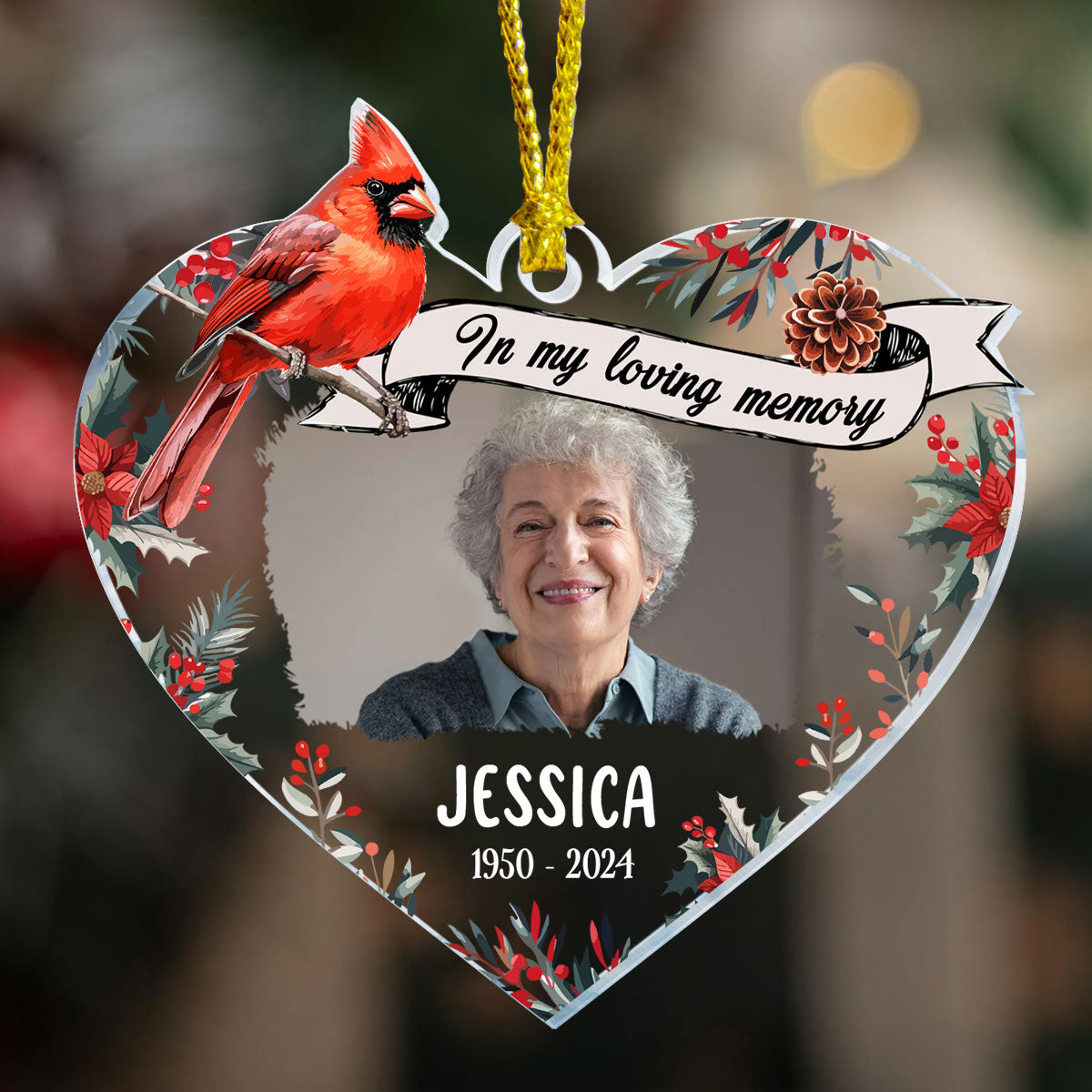 In My Loving Memory | Personalized 1-Side Acrylic Ornament JSACOPL2734L