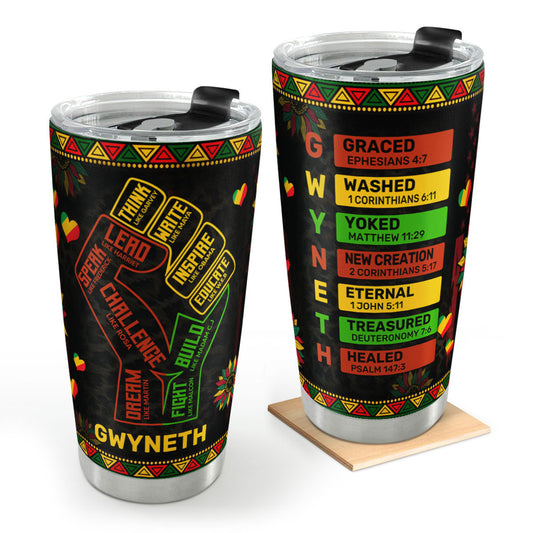 God Says I Am | Personalized Stainless Steel Tumbler