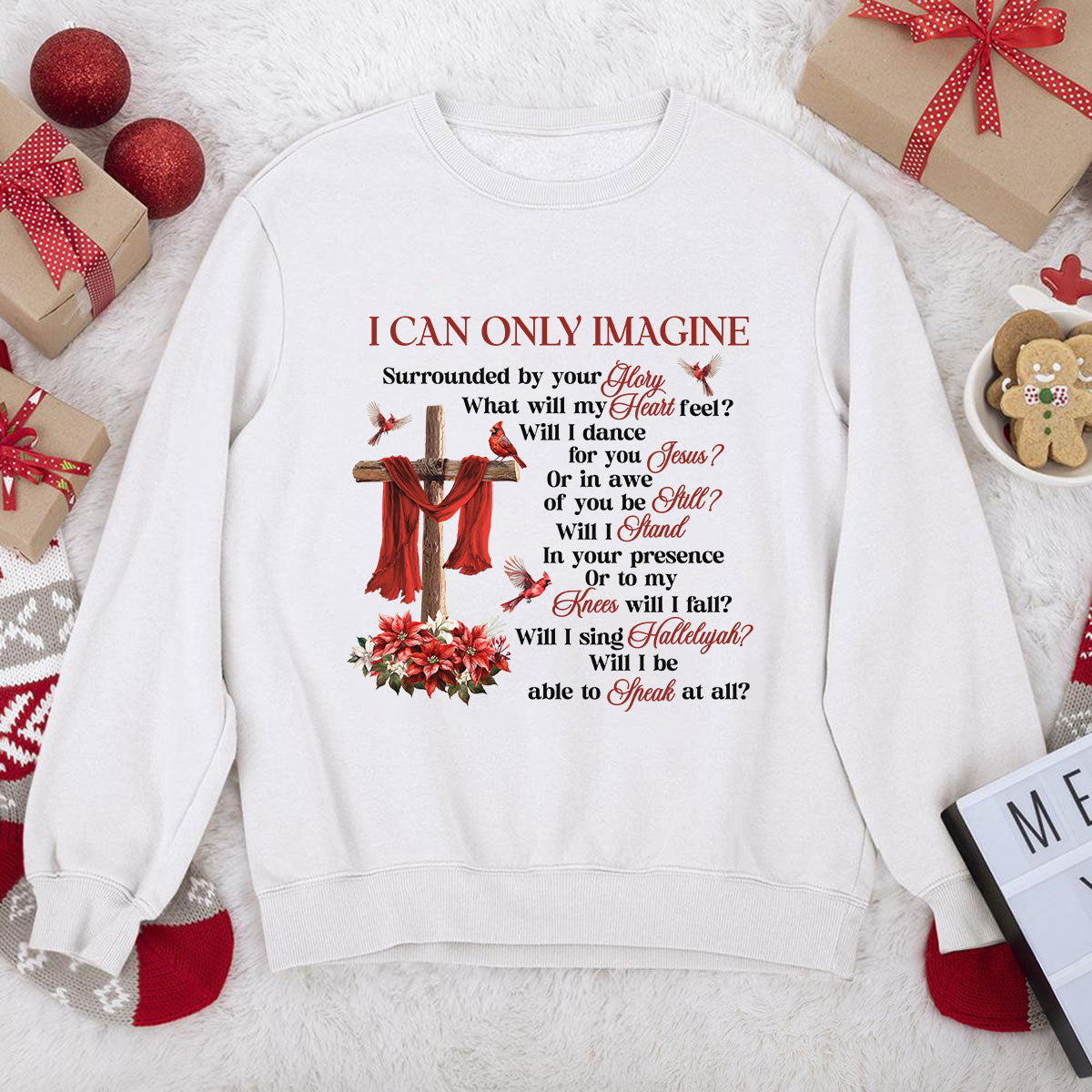 Awesome Christian Unisex Sweatshirt - I Can Only Imagine 2DUSNAM1008B