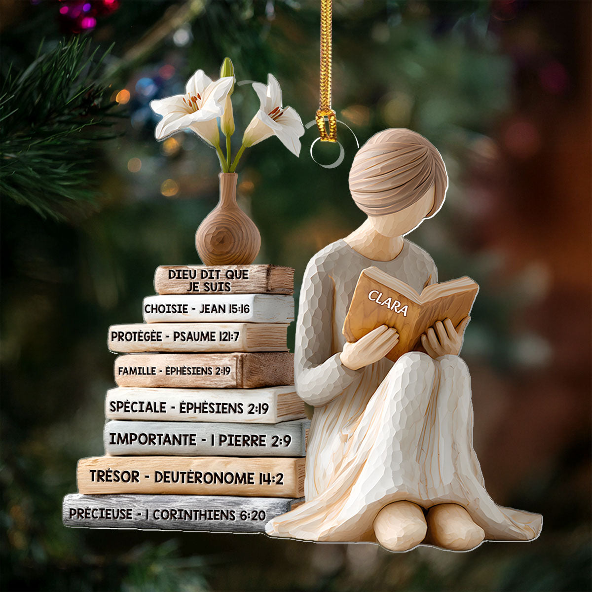 Dieu Dit Que Je Suis | Personalized 1-Layer Acrylic Ornament
