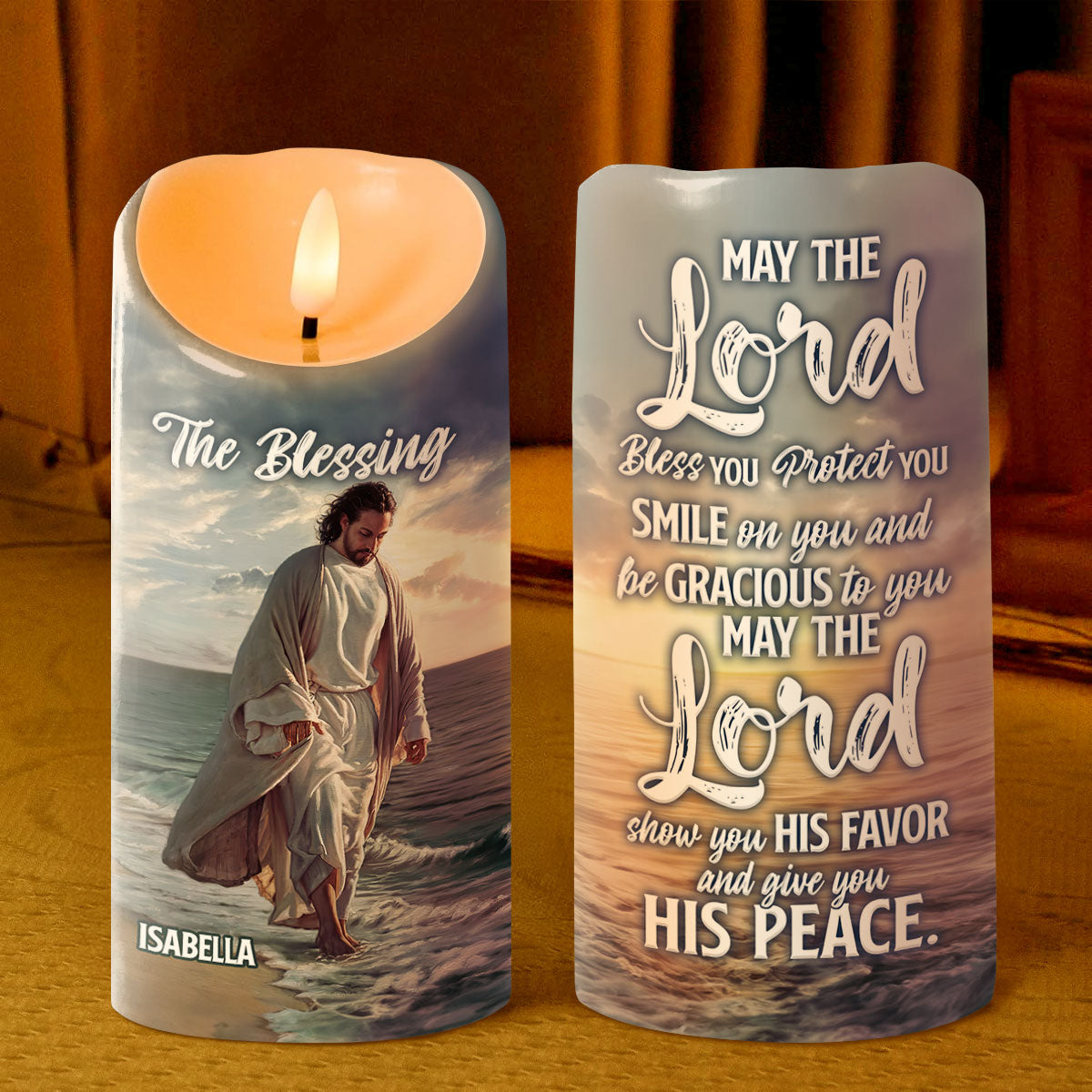 The Blessing | Personalized Flameless LED Candle