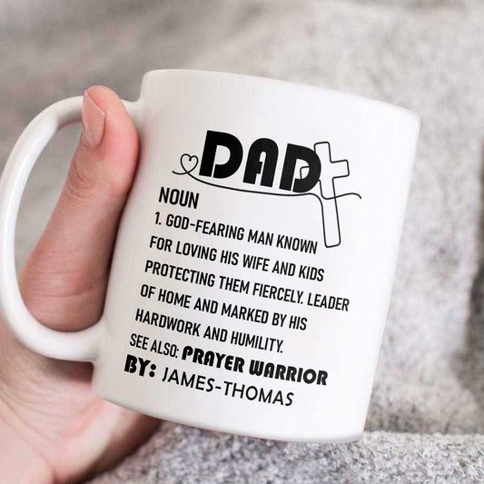 Dad Definition | Personalized White Ceramic Mug