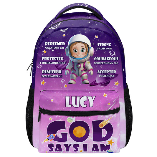 I Am An Astronaut | Personalized Backpack