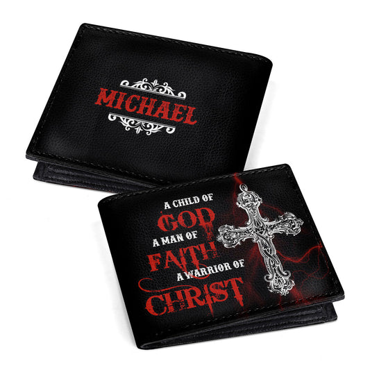 Man Of Faith | Personalized Folded Wallet For Men JSLFWPL2352T