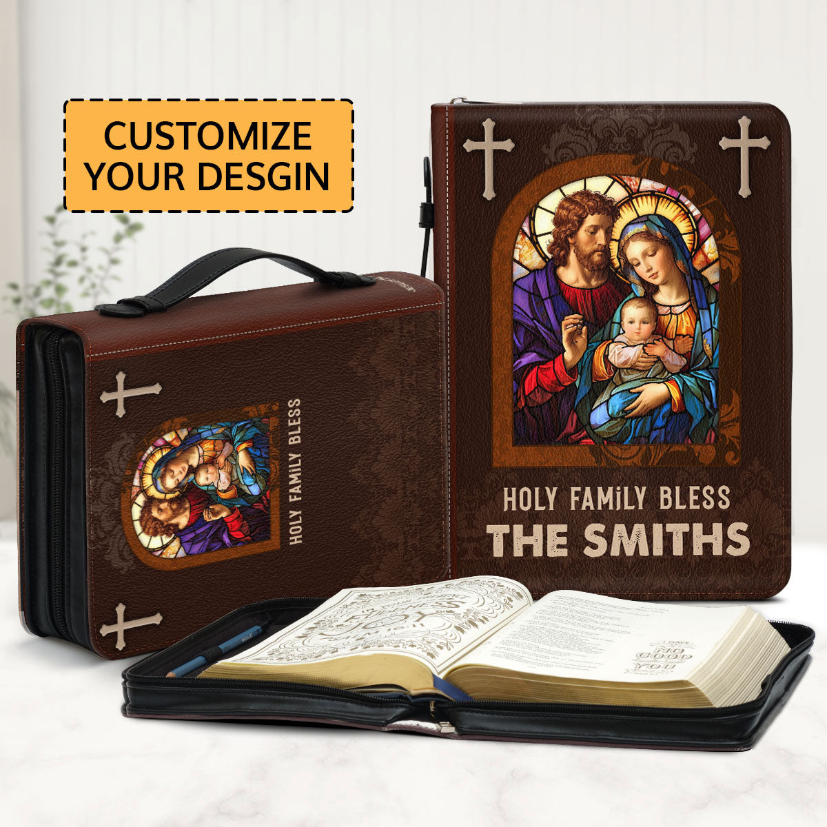 Holy Family | Personalized Bible Cover JSBCPPA1169L