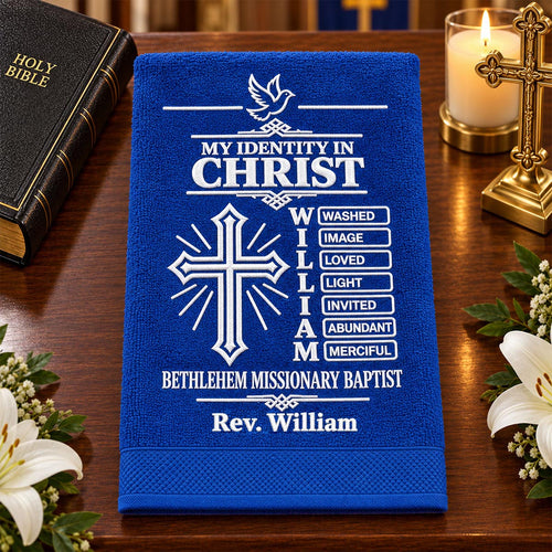 Chosen And Redeemed In Christ | Personalized Fingertip Towel