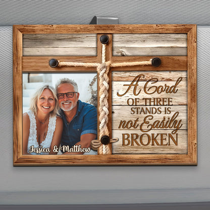 A Cord Of Three Stands Is Not Easily Broken | Personalized Car Visor Clip