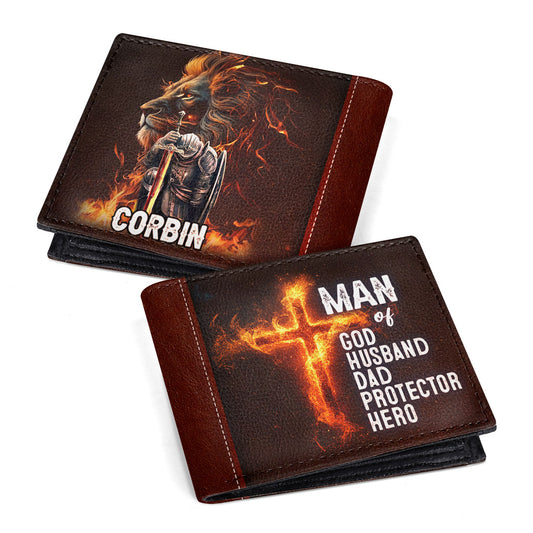 Man Of God | Personalized Folded Wallet For Men