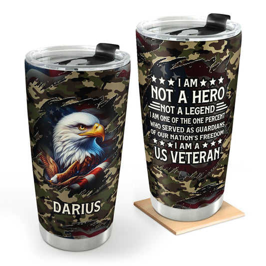 I Am A U.S. Veteran | Personalized Stainless Steel Tumbler JSSSTM1052