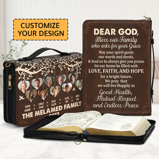 Bless Our Family | Personalized Bible Cover JSBCPH941T