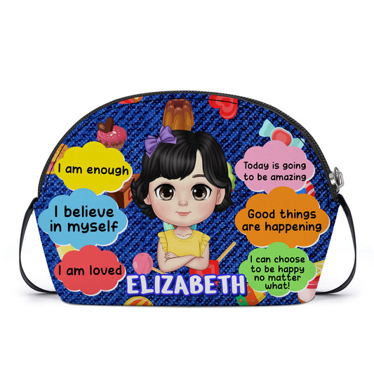 Good Things Are Happening | Personalized Kid Shell Purse JSCHSBPHA1129M