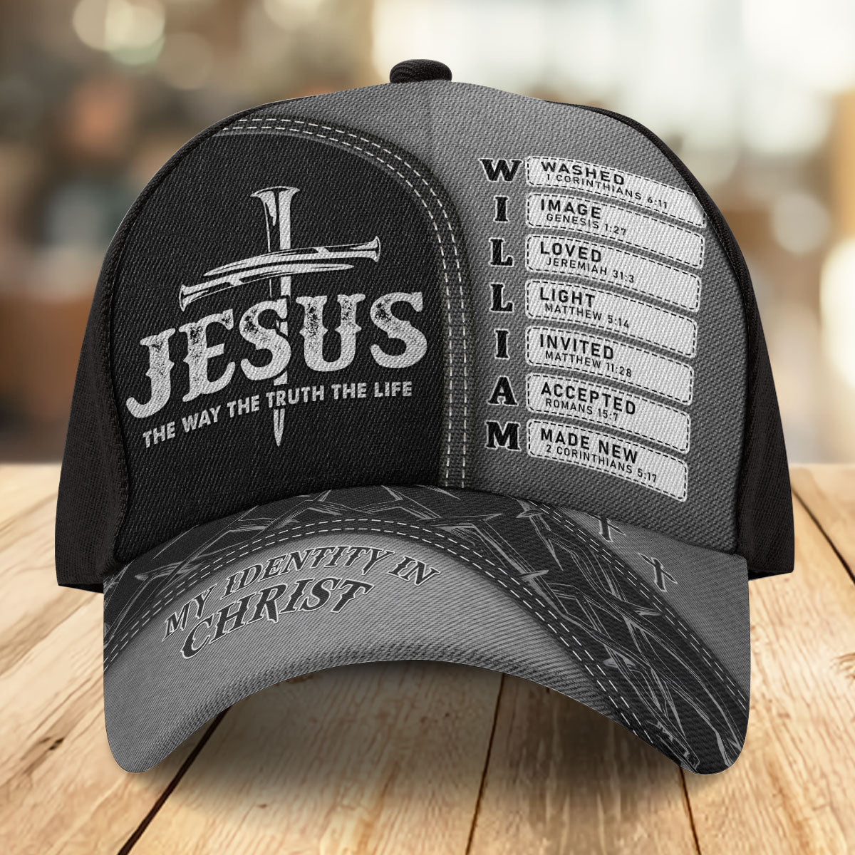 Jesus The Way The Truth The Life | Personalized Classic Cap