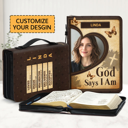 God Say I Am | Personalized Bible Cover JSBCPPA1388D