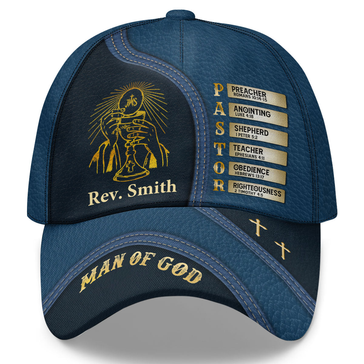 My Preacher, Shepherd, & Teacher | Personalized Classic Cap