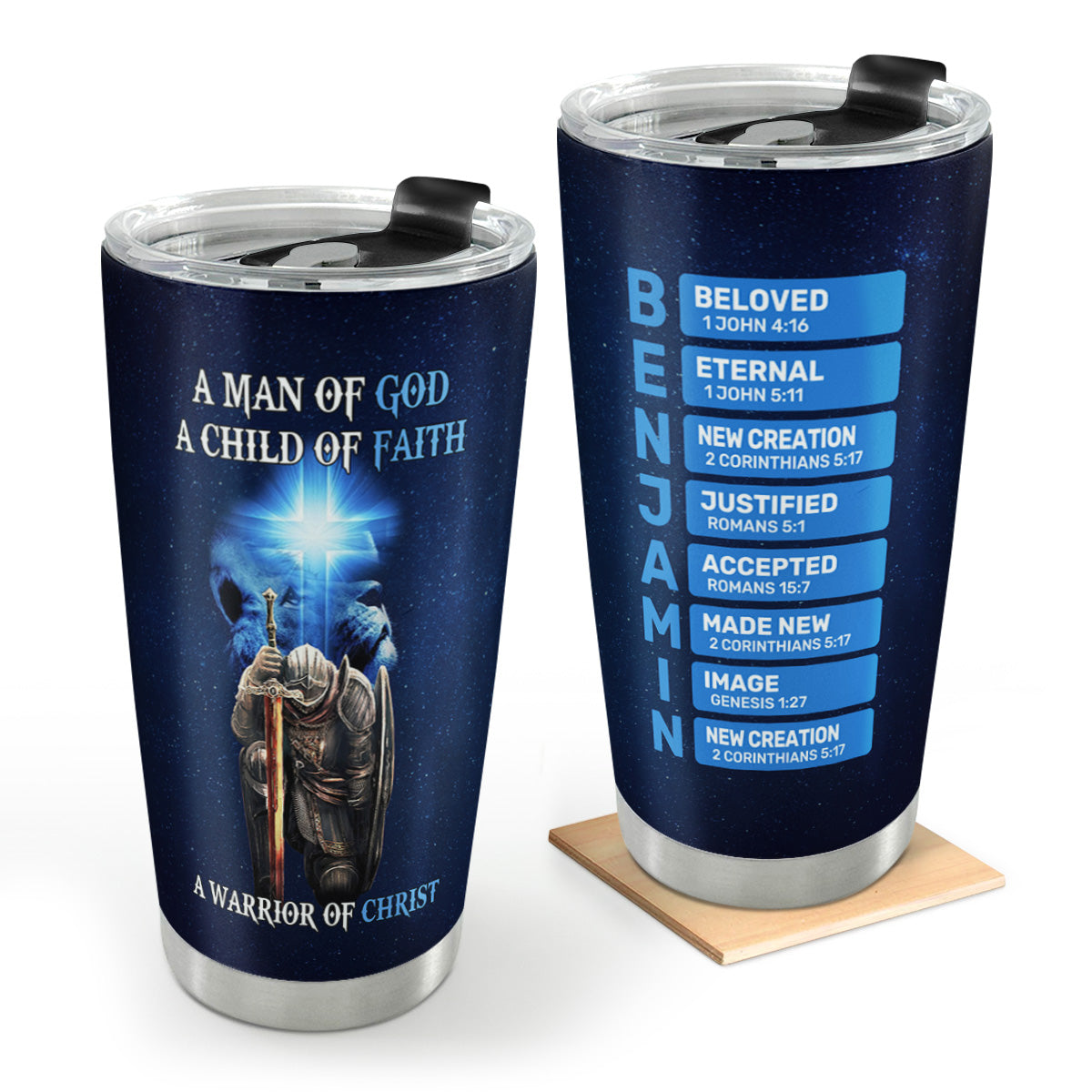 A Man Of God  | Personalized Stainless Steel Tumbler