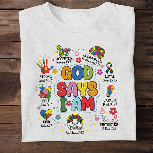 God Says I Am |  2D Unisex T-shirt