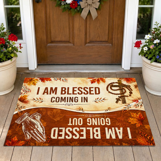 I Am Blessed Coming In Going Out |  Doormat