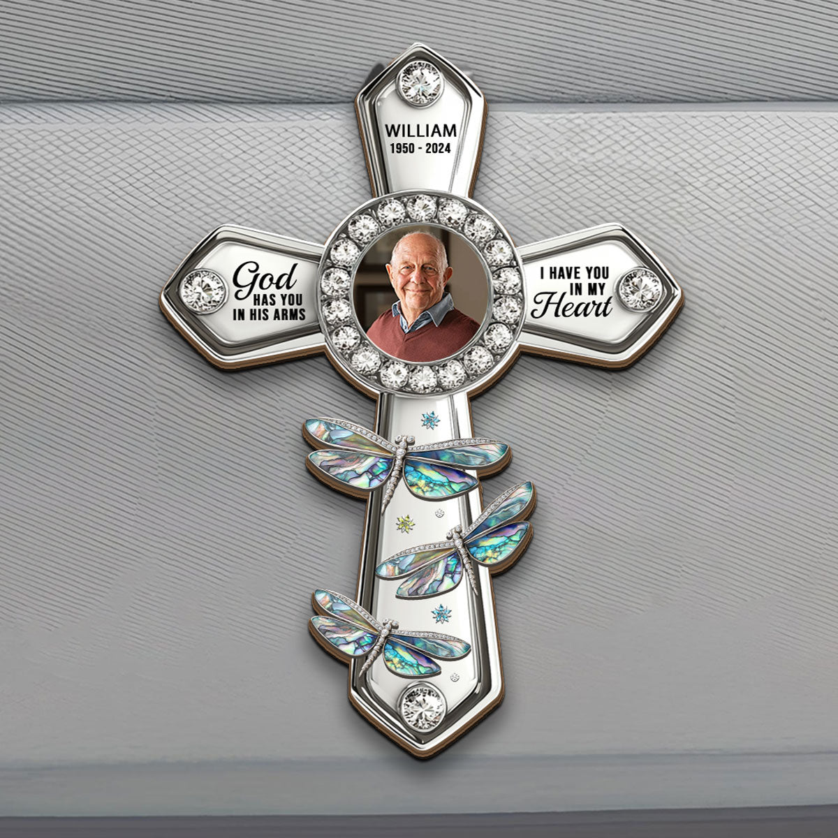 God Has You In His Arms I Have You In My Heart | Personalized Car Visor Clip