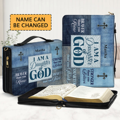 Jesuspirit | Personalized Leather Bible Cover | I Am A Daughter Of God BCM764
