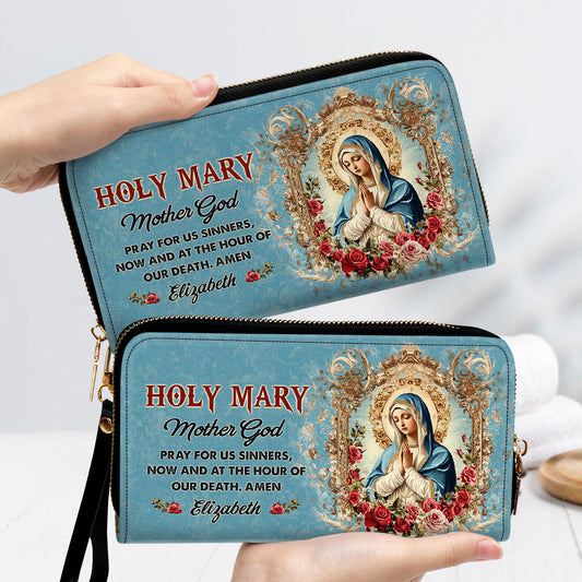 Holy Mary, Mother God | Personalized Clutch Purse