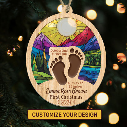 Baby's First Christmas | Personalized Suncatcher Ornament JSSUNOHLHA1449TA