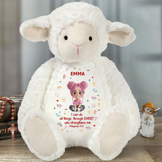 Bible Verse For Kids | Personalized Stuffed Lamb