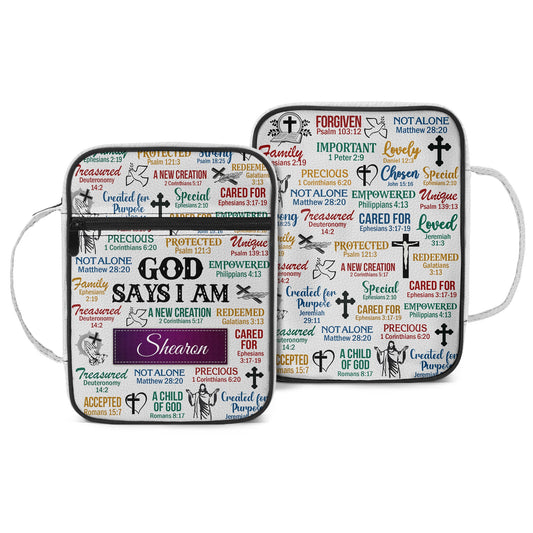 God Says I Am | Personalized Kid's Bible Bag JSNBBPH1228D