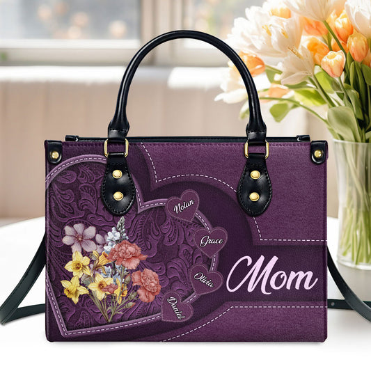 Best Mom Ever | Personalized Leather Handbag