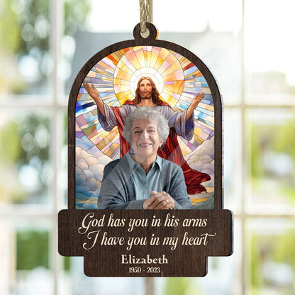 I Have You In My Heart | Personalized Suncatcher Ornament JSSUNOHLL2797TA