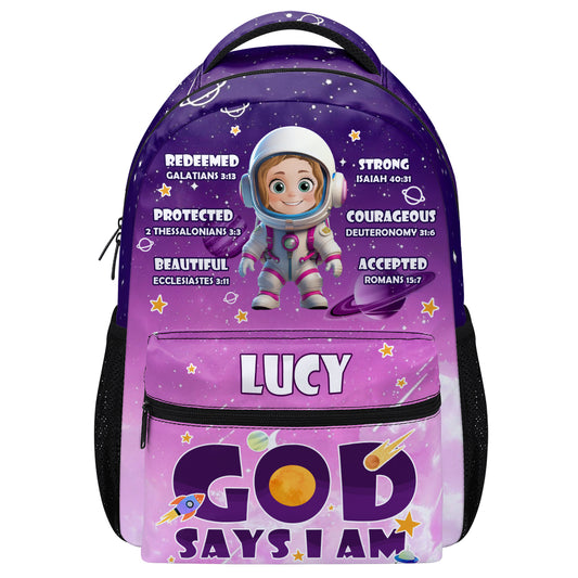 I Am An Astronaut | Personalized Backpack